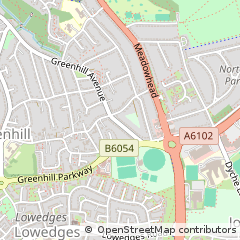 Map of South Yorkshire
