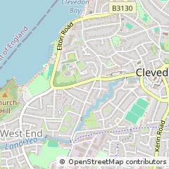 Map of Clevedon, Avon