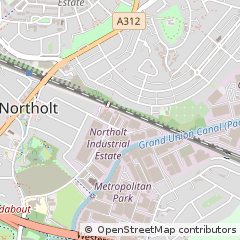 Map of Northolt, Middlesex