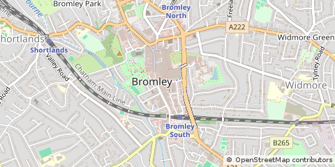Map of Bromley, Kent