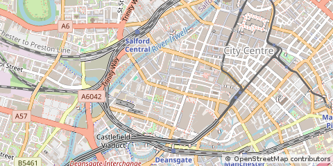 Map of Manchester