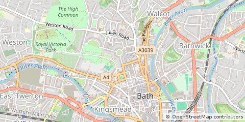 Map of Bath, Banes