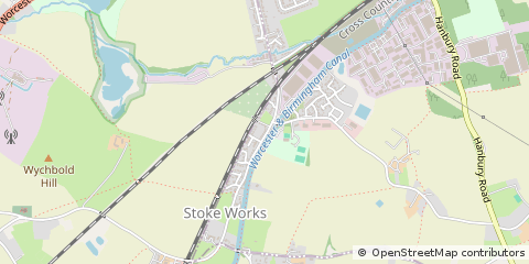 Map of Bromsgrove, Worcestershire