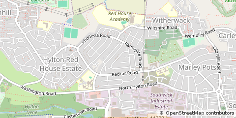 Map of Sunderland