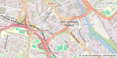 Map of Leeds, West Yorkshire