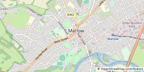 Map of Marlow, Buckinghamshire