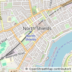 Map of North Shields, Tyne and Wear