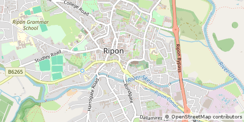 Map of Ripon, North Yorkshire