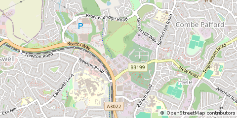 Map of Torquay, Devon