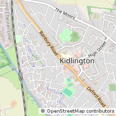 Map of Kidlington, Oxfordshire