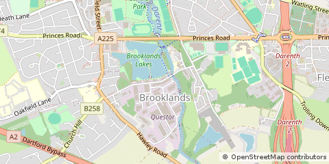 Map of Dartford, Kent