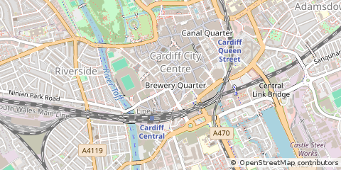Map of Cardiff