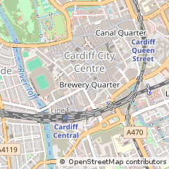 Map of Cardiff