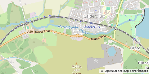 Map of Airdrie, North Lanarkshire