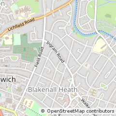 Map of Walsall