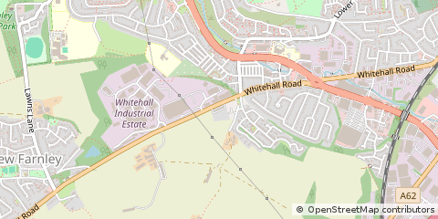 Map of Leeds, West Yorkshire