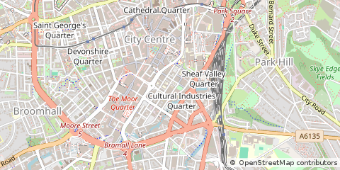 Map of Sheffield