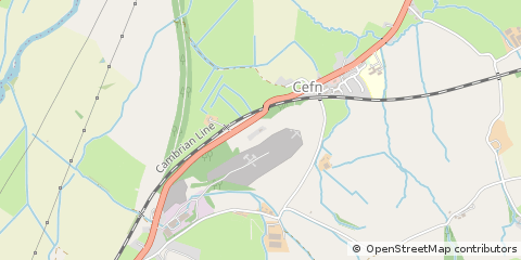 Map of Welshpool, Powys