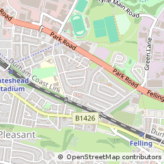 Map of Gateshead