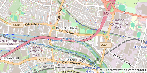 Map of West Bromwich, West Midlands