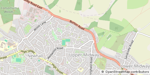 Map of Swadlincote