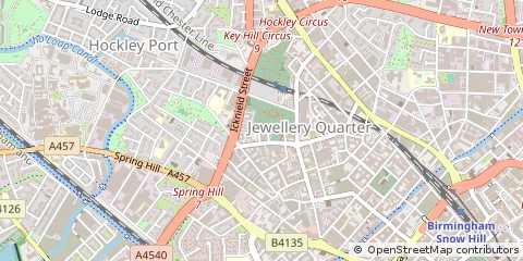 Map of Birmingham, West Midlands