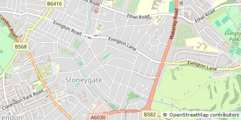 Map of Leicester