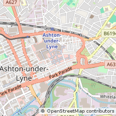 Map of Asthon-Under-Lyne