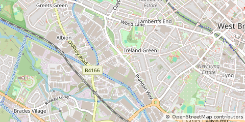 Map of West Bromwich