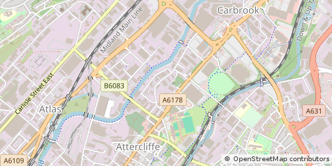 Map of Sheffield