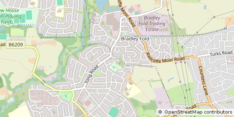 Map of Bolton, Lancs