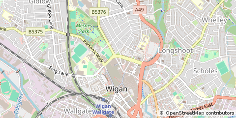 Map of Wigan