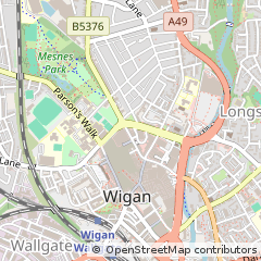 Map of Wigan