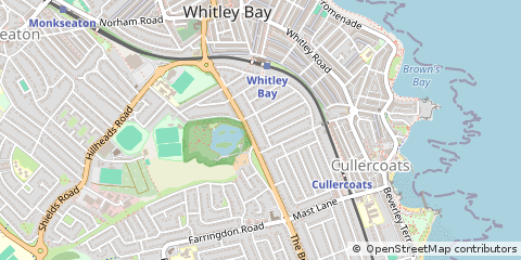 Map of Whitley BAY