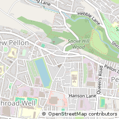 Map of Halifax, West Yorkshire