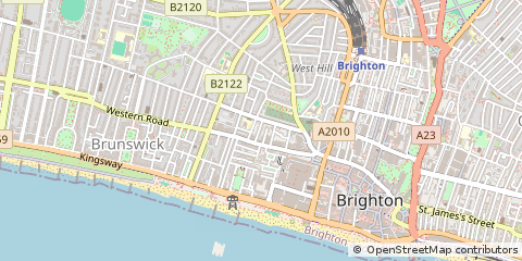 Map of Brighton, East Sussex