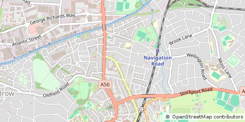 Map of Altrincham, Cheshire