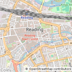 Map of Reading, Berkshire