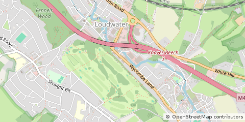 Map of High Wycombe, Buckinghamshire
