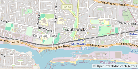 Map of Brighton, West Sussex