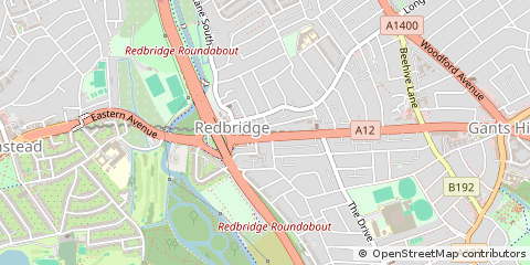 Map of Ilford, Essex