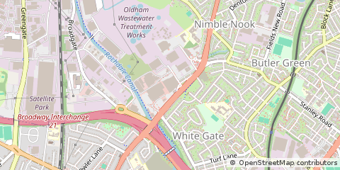 Map of Oldham