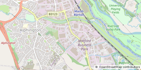 Map of Exeter