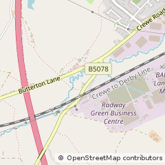 Map of Crewe, Cheshire
