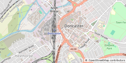 Map of Doncaster