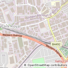 Map of London, London NW10 7QP