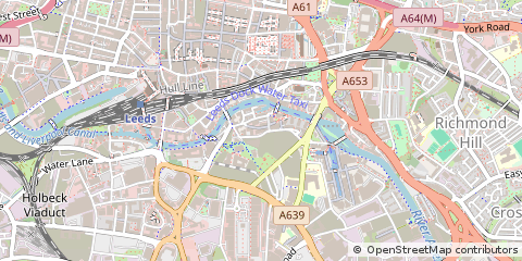 Map of Leeds, West Yorkshire