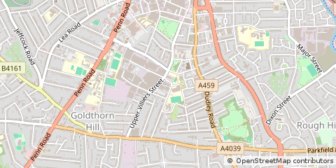 Map of Wolverhampton, West Midlands