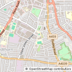 Map of Wolverhampton, West Midlands