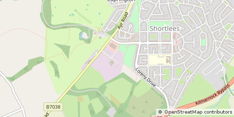 Map of Kilmarnock, Ayrshire